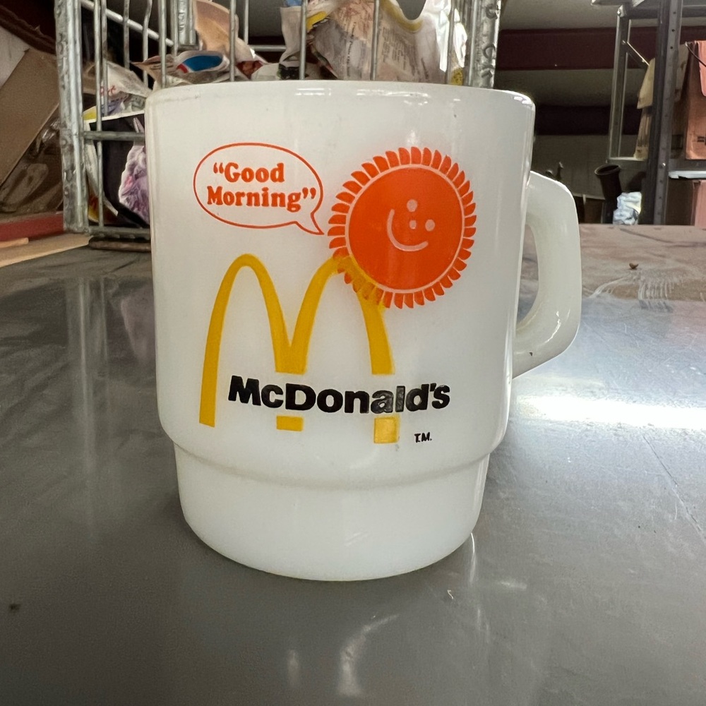 Vintage McDonalds Fire King cup coffee mug
